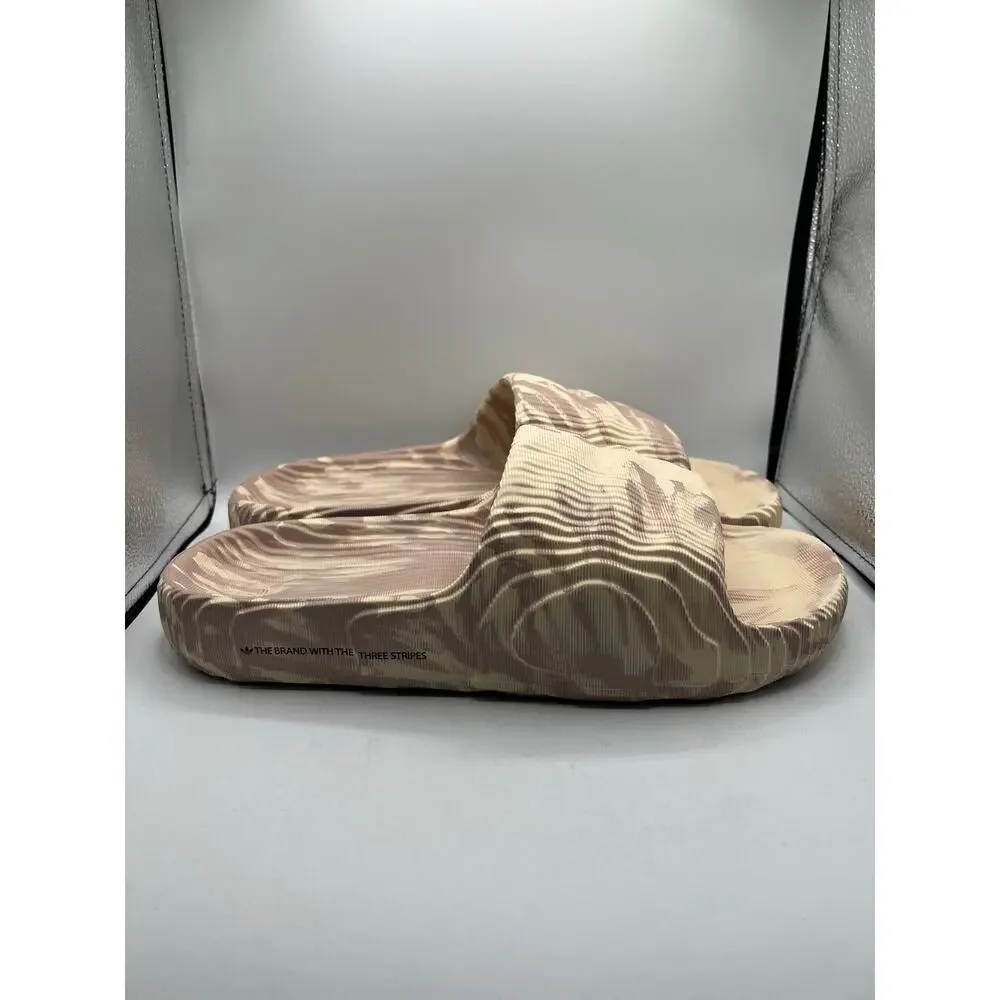 Adidas Adilette 22 Slides “Sand Strata Wonder Taupe” size 13 men’s
